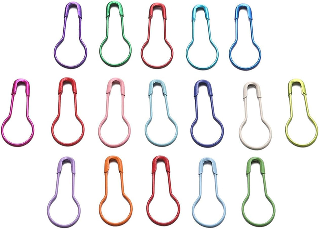 50 Pieces Safety Bulb Pins, Crochet Stitch Markers, Pear Shaped Pins