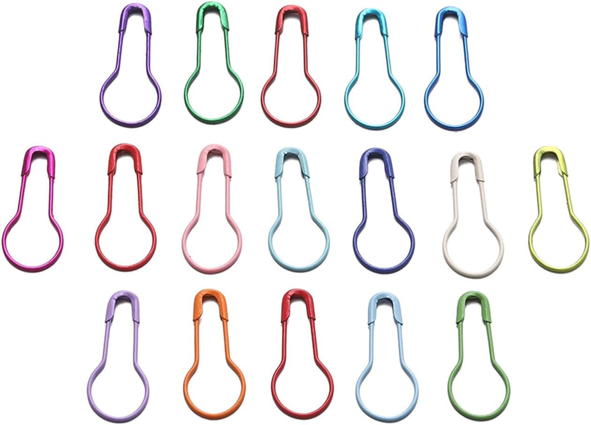 50 Pieces Safety Bulb Pins, Crochet Stitch Markers, Pear Shaped Pins