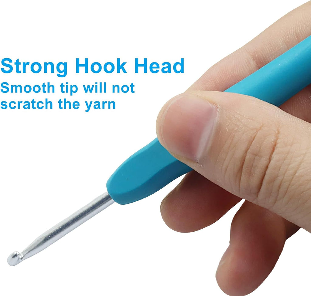 Biaungdo 4mm Crochet Hook, Ergonomic Yarn Crochet Hooks