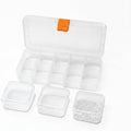 10 Grids Bead Organizer with Adjustable Dividers, 1.10"x1.29" Each