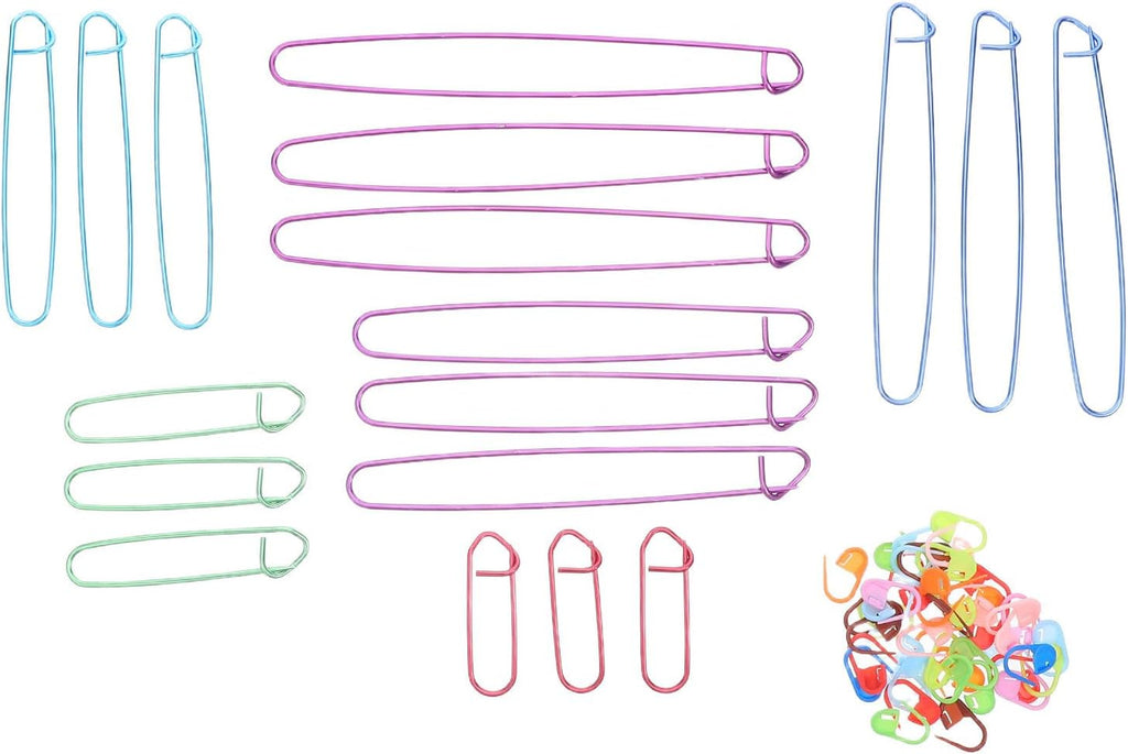 118pcs Knitting Stitch Markers for Aluminum Locking Clips, Winter