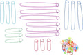 118pcs Knitting Stitch Markers for Aluminum Locking Clips, Winter