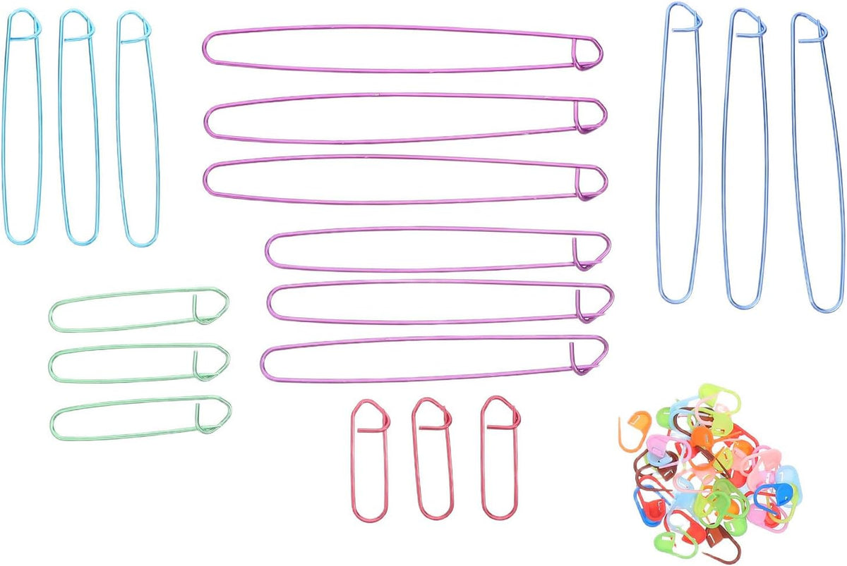 118pcs Knitting Stitch Markers for Aluminum Locking Clips, Winter