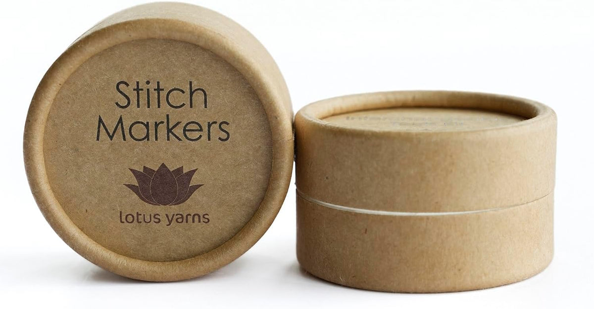 Lotus Yarns Metal Stitch Markers Heart-Shaped Crochet Markers Ring