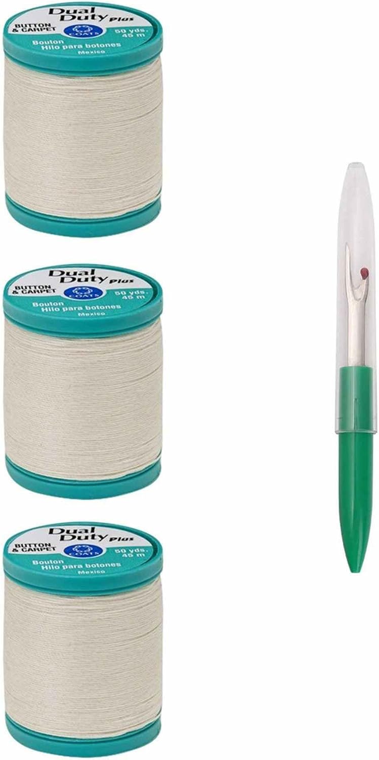 Coats & Clark Dual Duty Plus Button & Carpet Cotton Thread 50 yards