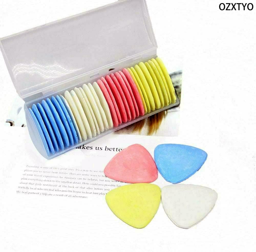 OZXTYO Triangle Tailors Chalk 30Pcs,Sewing Fabric Chalk