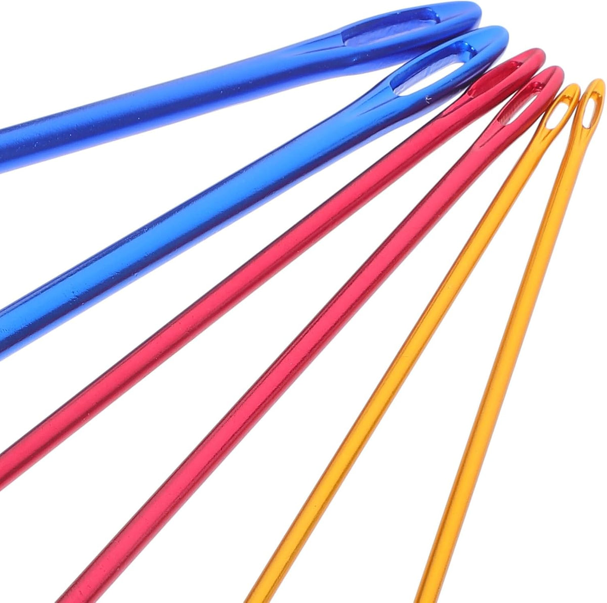 Aluminum Crochet Hooks with Holes, 6Pcs Knooking Hooks Set