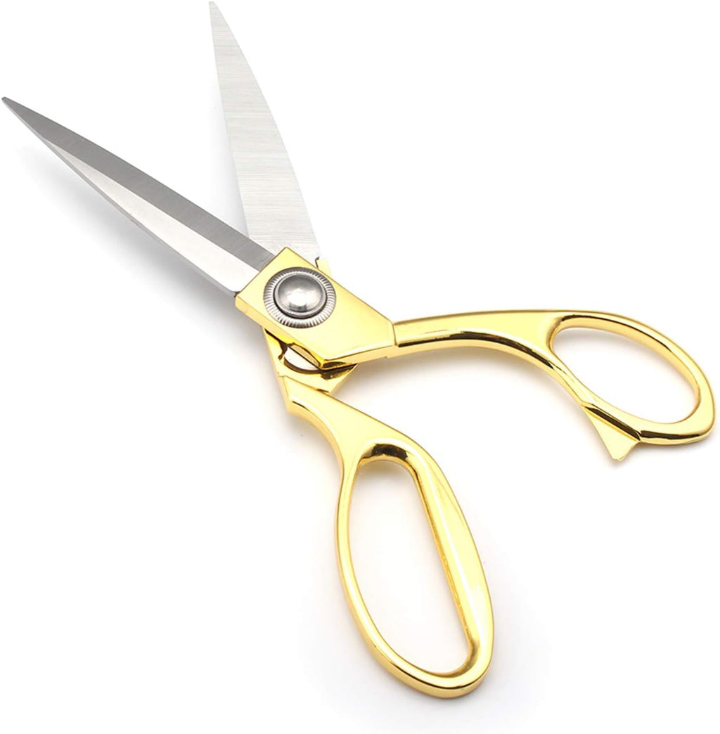 Gold 8" Tailor Scissors, Stainless Steel Craft, Fabric & Leather