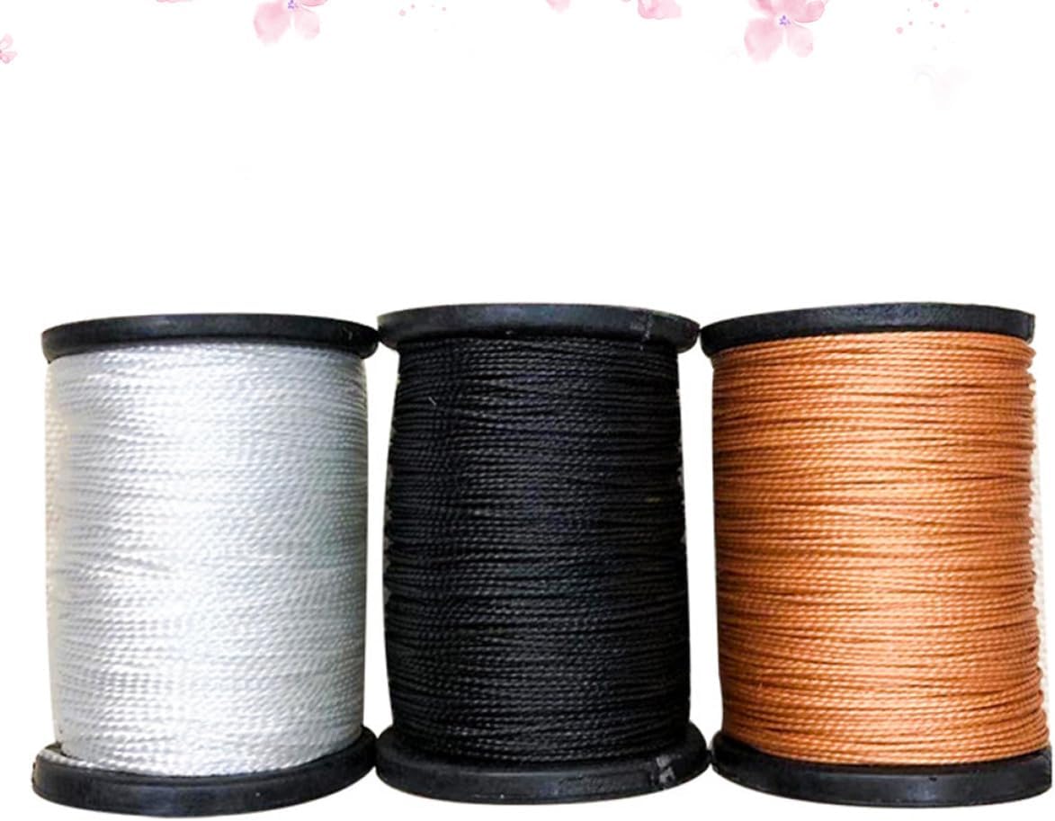 3 Rolls Waxed Sewing Thread Bookbinding Cord, 3 Colors