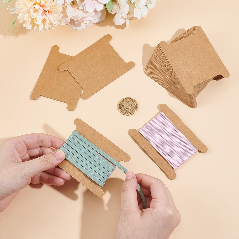 PH PandaHall 50pcs Ribbon Storage Ribbon Spools Organizer Embroidery