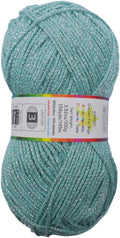Silver Sparkly Chainette Yarn,3.5oz/98g 158yds Yarn for Crocheting and