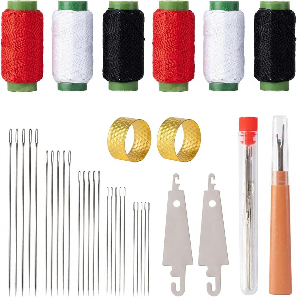 Steel Needles Set 36 pcs, Sewing Tool Set -Big Eye Steel Sewing