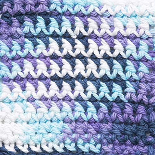 Bernat Handicrafter Cotton Ombre Yarn, 1.5 oz, Gauge 4 Medium, 100%