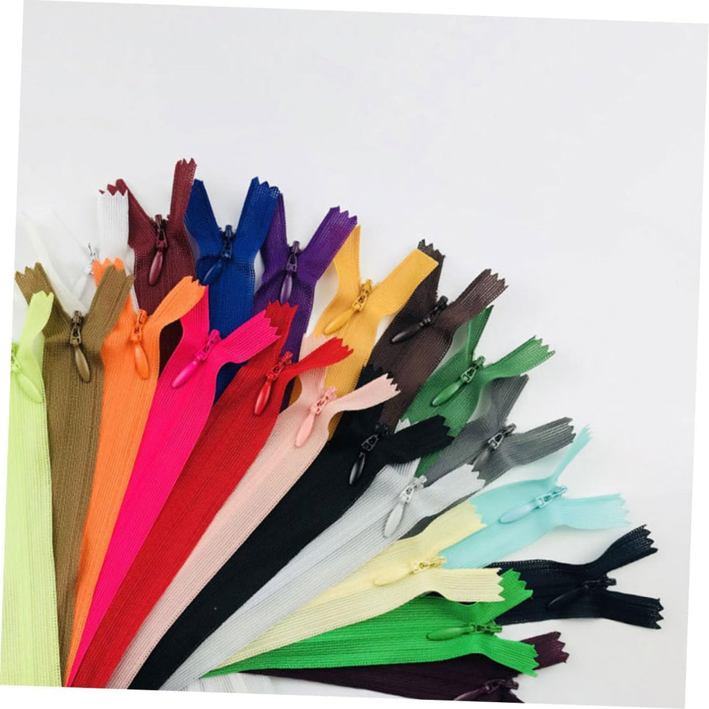 50pcs Nylon Invisible Zippers for Sewing DIY Crafters in Assorted