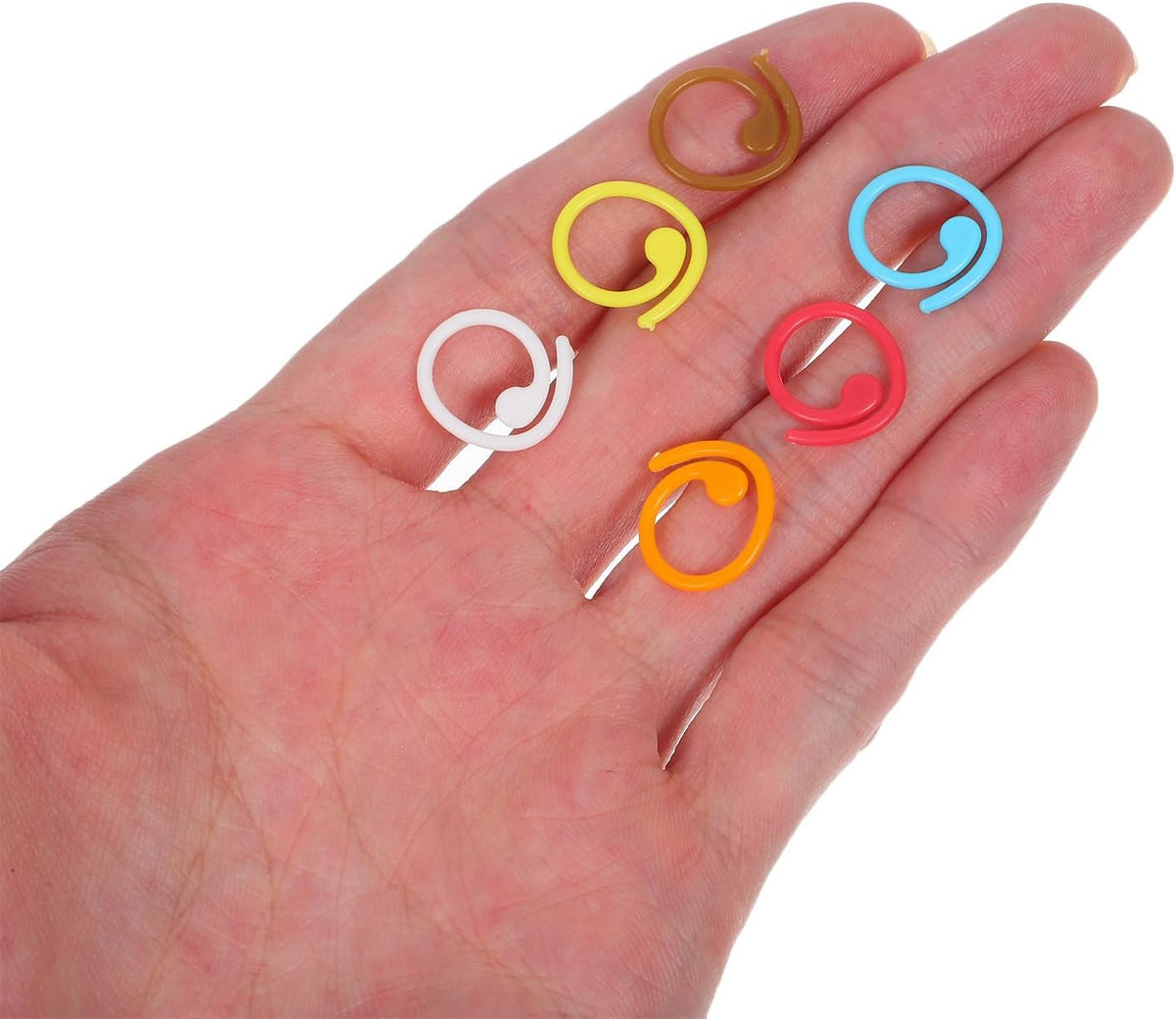 60pcs Spiral Stitch Markers for Knitting Winter Season Crochet