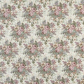 Pink Blue and Green Floral Tapestry Upholstery Fabric by The Yard