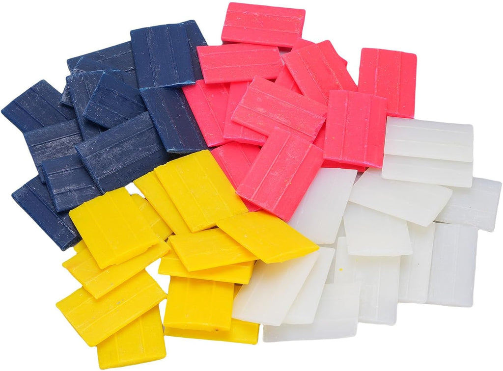 Tailors Chalk, Wax Fabric Marker 50 Sheets 4 Colors Washable for