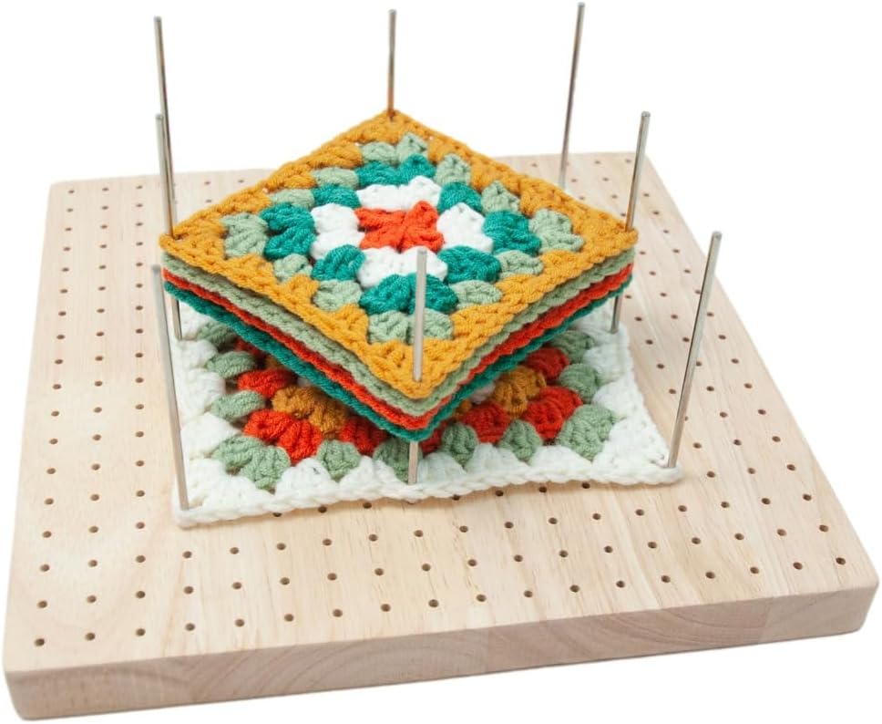 Anu Limen Blocking Board with 20 Steel Pins – DIY Knitting Blocking