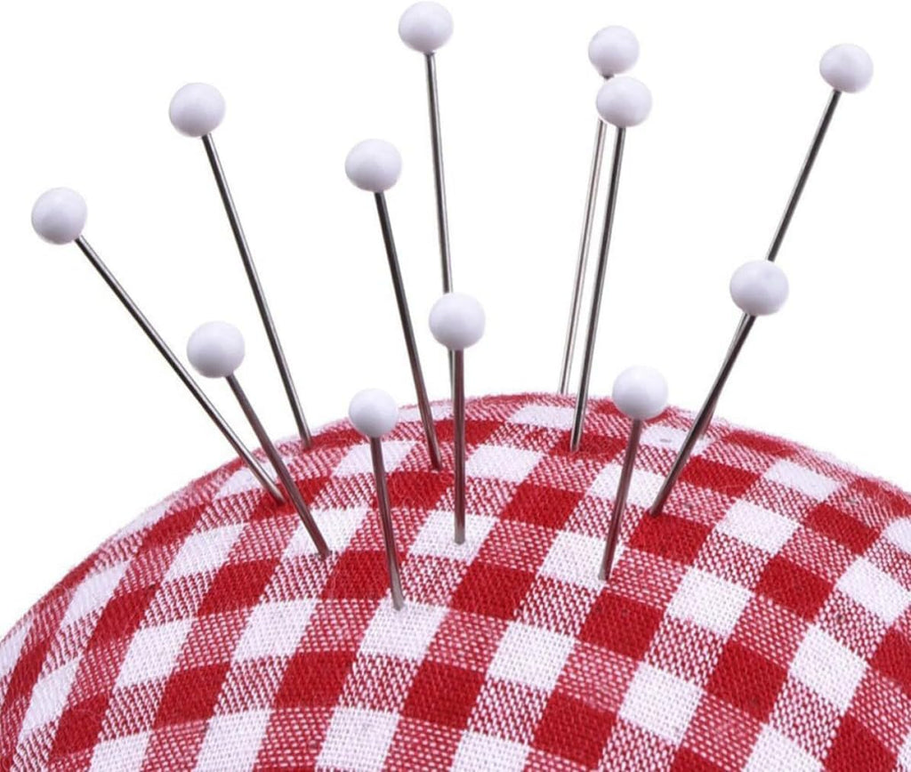 500pcs Pearl Head Sewing Pins 4mm Colored Glass Straight Quilting