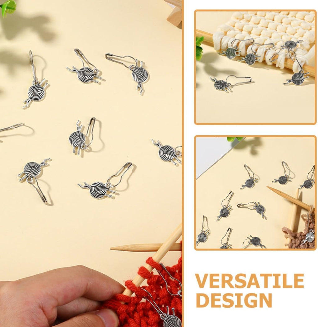 12pcs Metal Knitting Stitch Markers for DIY Crafters Winter Season