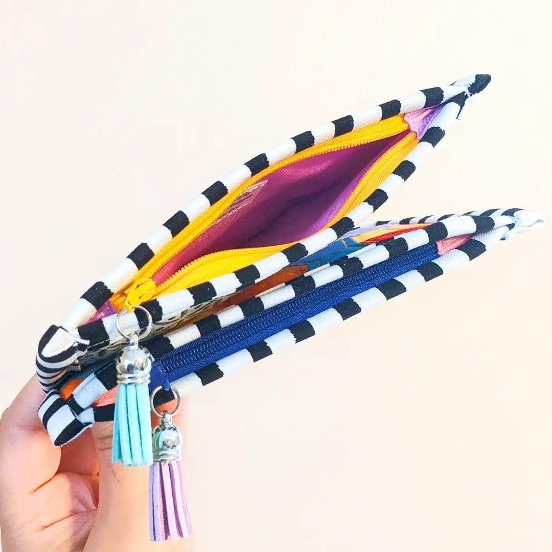 KGS Nylon Zippers for Sewing Crafts | 10 Assorted Colors | Rainbow