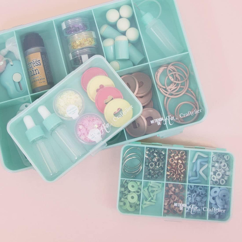 Craftelier - Organizing Box with 10 Compartments for Scrapbooking and