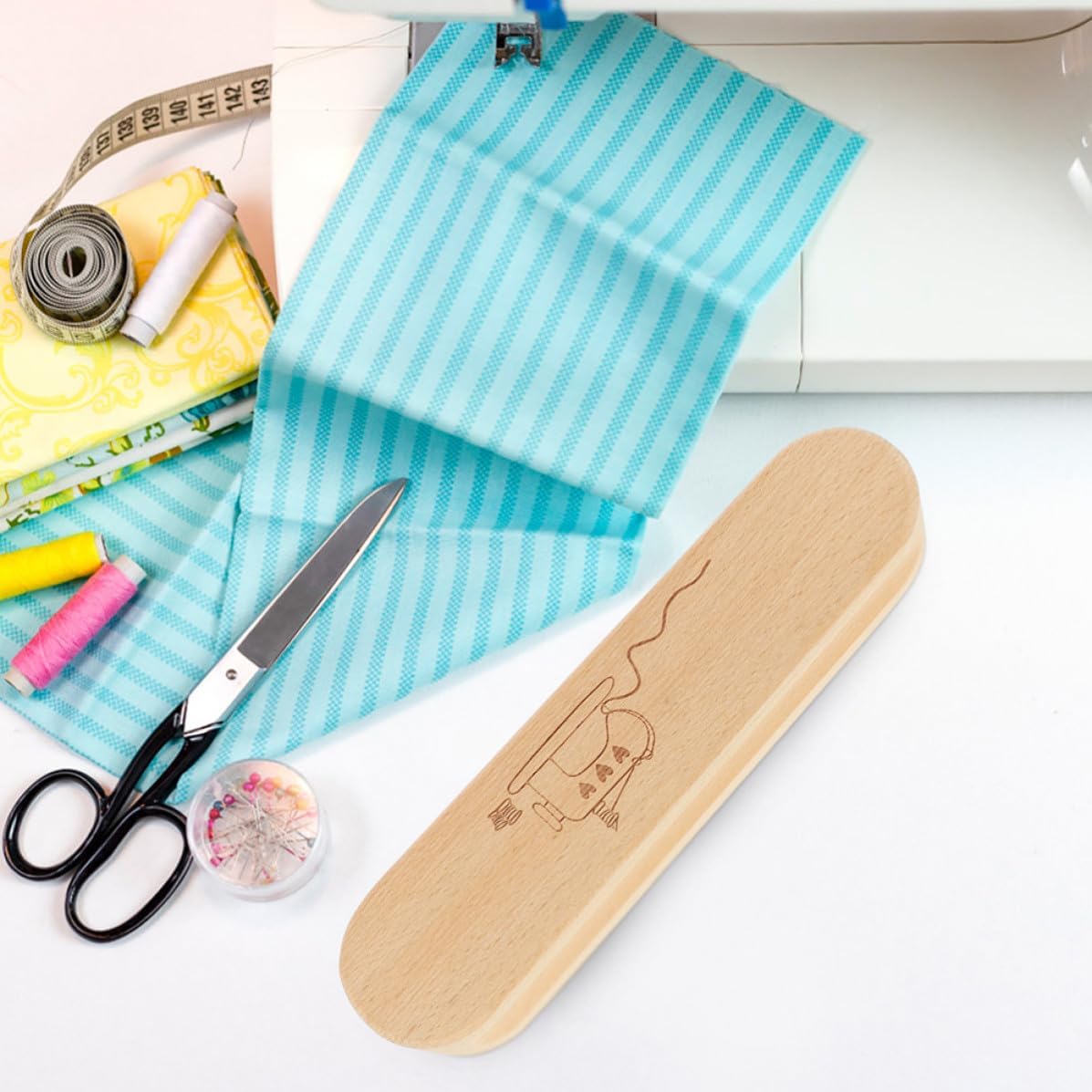Portable Wooden Ironing Clapper for Quilters and Sewing Fabric Seams