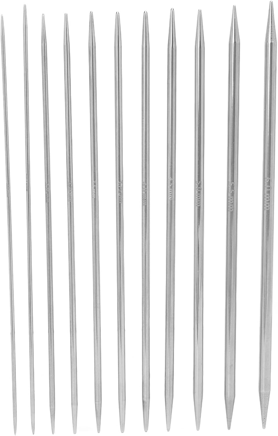MAVIS LAVEN Double Ended Knitting Needle 55 Pcs Set, Stainless Steel