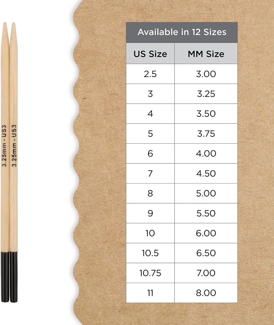 Knitter’s Pride Bamboo Luxe Interchangeable Needle 5”(13cm) - US
