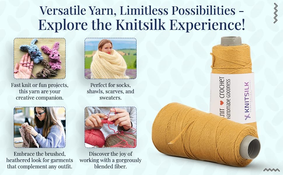 KNITSILK Silk Viscose Blend Yarn Cone, Blush Pink – 2 Ply, 75 Yards