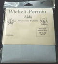 Wichelt Permin Aida Premium Fabric 16 Count 18" x 25" Icelandic Blue