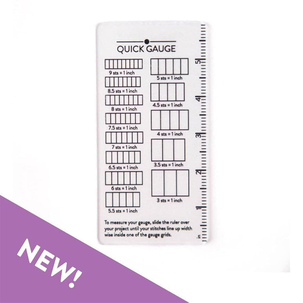 Gauge Ruler for Yarn Thickness and Sweater Making