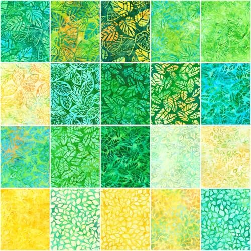 Lunn Studios Artisan Batiks Tropical Breeze 42 5-inch Squares Charm