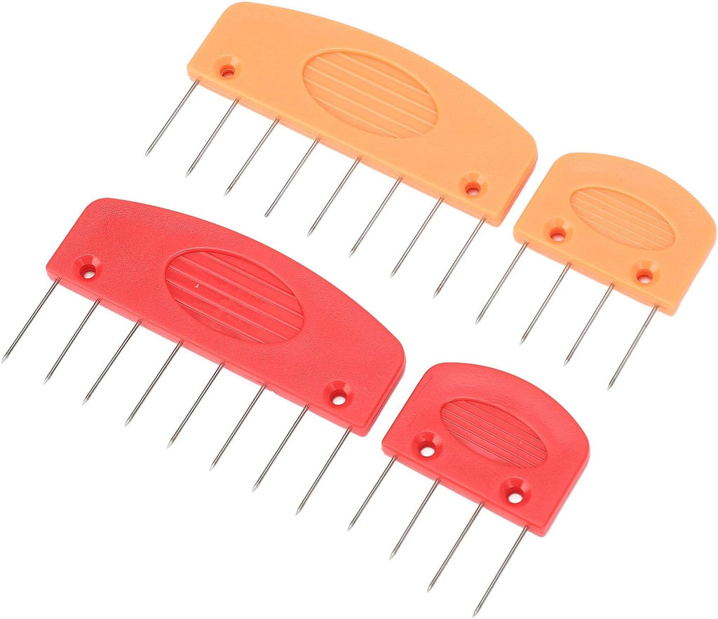 20PCS Steel Knit Blocking Combs Kit with Clear Storage Box Plastic