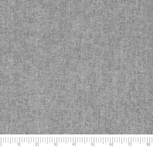 Stitch & Sparkle 100% Cotton 44" Homespun Solid Chambray Grey Color