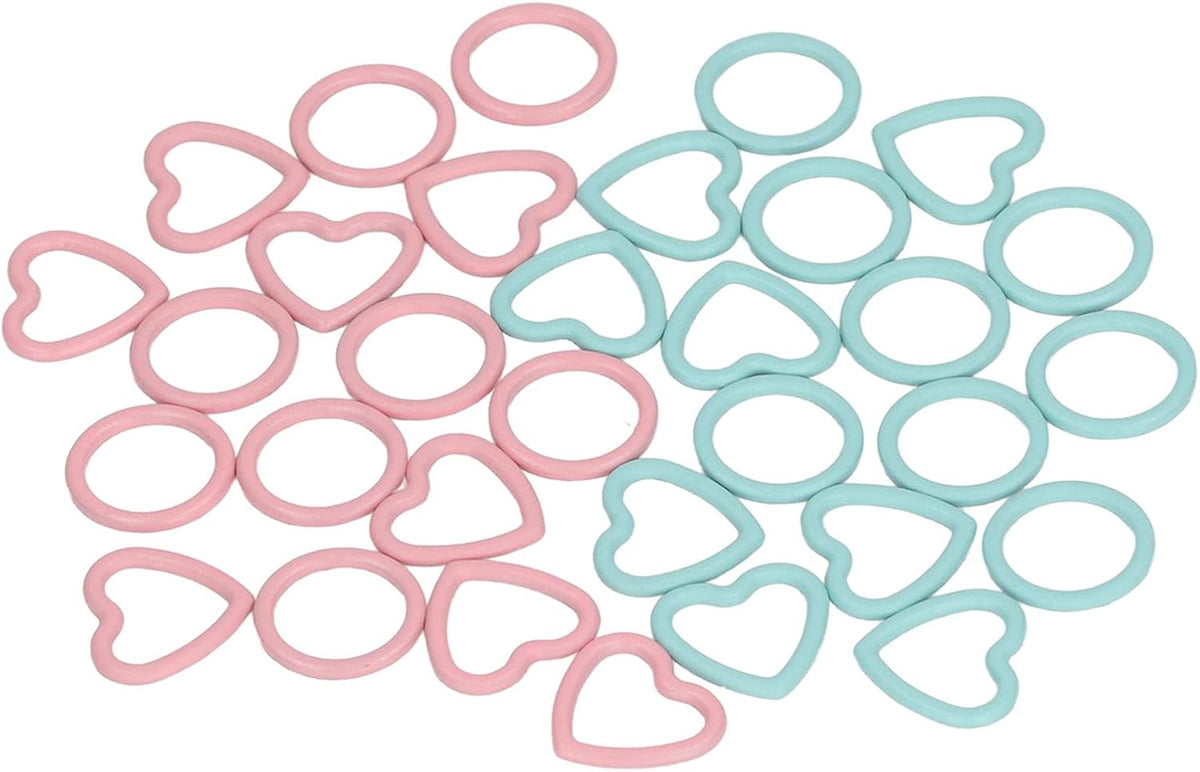 Knitting Stitch Markers 32pcs Metal Crochet Marker Rings with Round