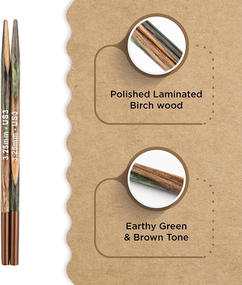 Knitter’s Pride Terra Interchangeable Needle 5”(13cm) - US 3(3.25mm)