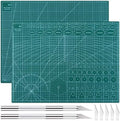 Nuanchu 2 Pcs 18" x 24" Self Healing Double Sided Cutting Mat with