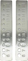 2 Pieces Knitting Gauge Stainless Steel Crochet Hook Ruler Sizer