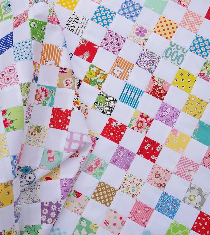 8 x 8 Precut Floral Cotton Quilting Fabric Squares