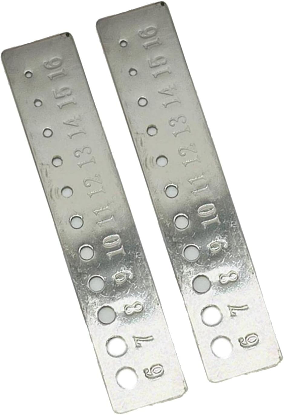 2 Pieces Knitting Gauge Stainless Steel Crochet Hook Ruler Sizer