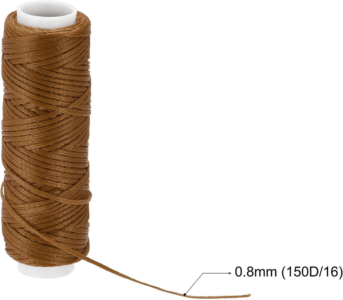uxcell 13 Yards 6pcs Leather Sewing Thread Set 150D/0.8mm Dark Colors