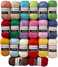 20 Skein Yarnart Begonia Yarn, 100% Mercerized Cotton, Each 1.76 Oz