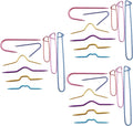 27 Pcs Knitting Tool Set with Stitch Holders Colorful Crochet Hooks