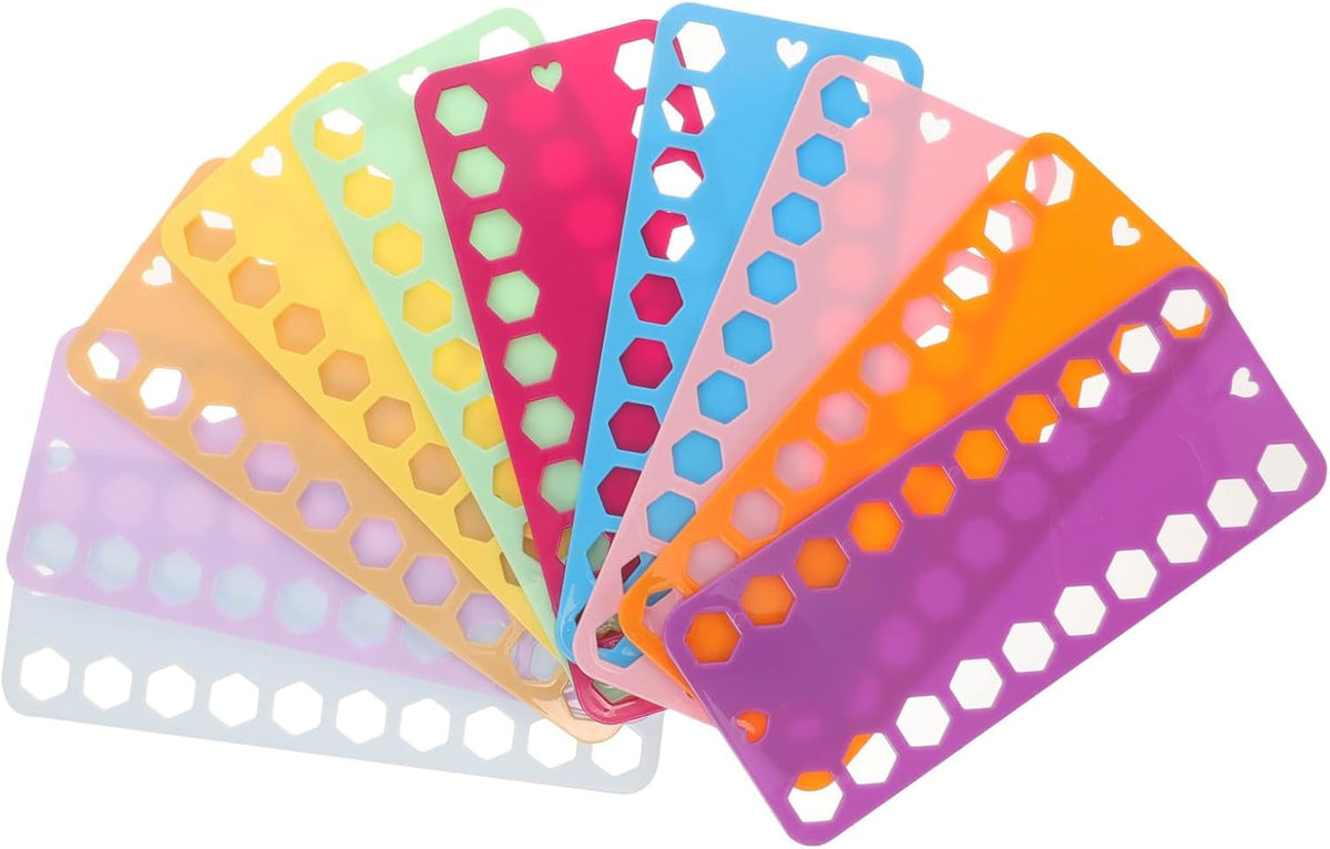 10Pcs Embroidery Floss Organizer Board Plastic for Sewing and Cross