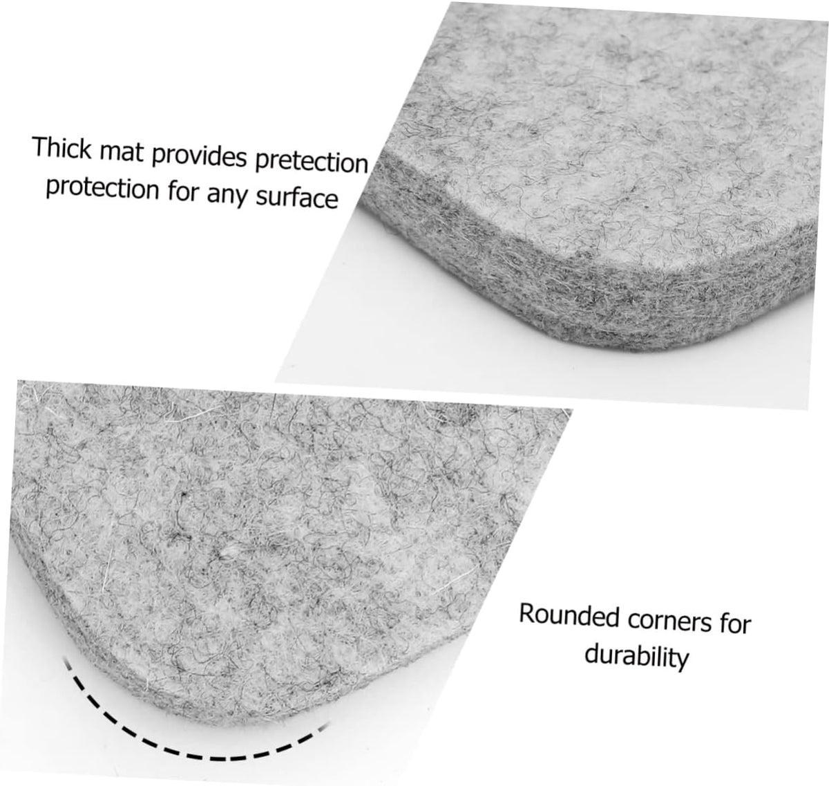 Wool Pressing Mat for Quilters and Embroidery Crafters, 10x10 Inch