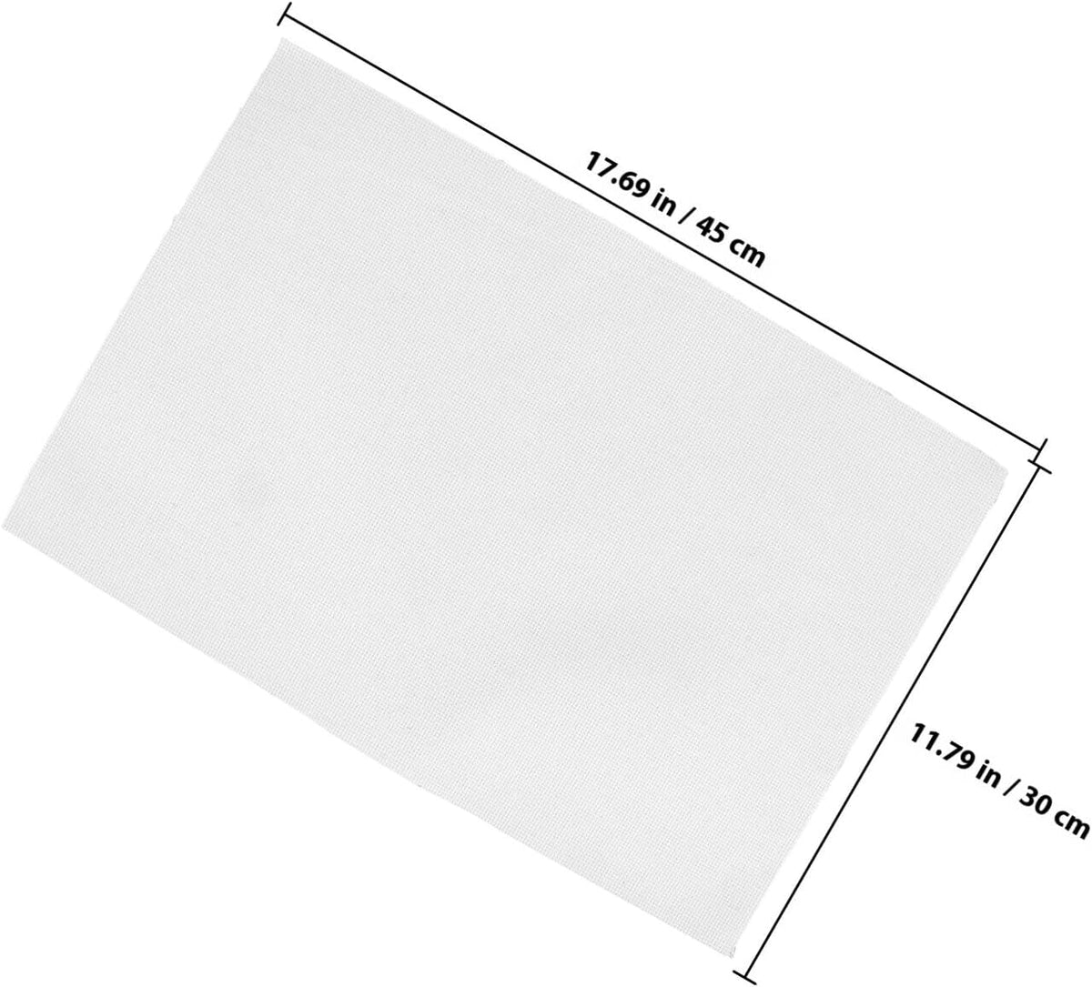 White Cross Stitch Fabric, Polyester Cotton, 2 Sheets for Crafting