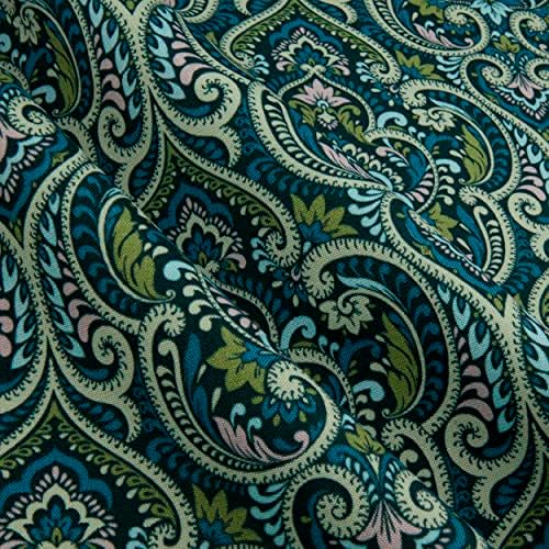 Richloom Solarium Parkview Outdoor Emerald, Fabric by The Yard