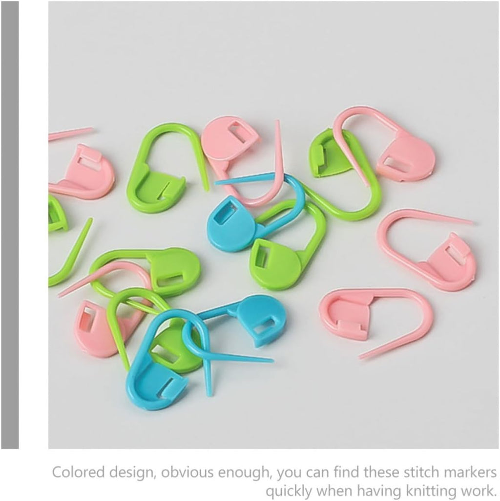 Angoily Heart Shaped Stitch Markers for Knitting Crochet, Colorful Set