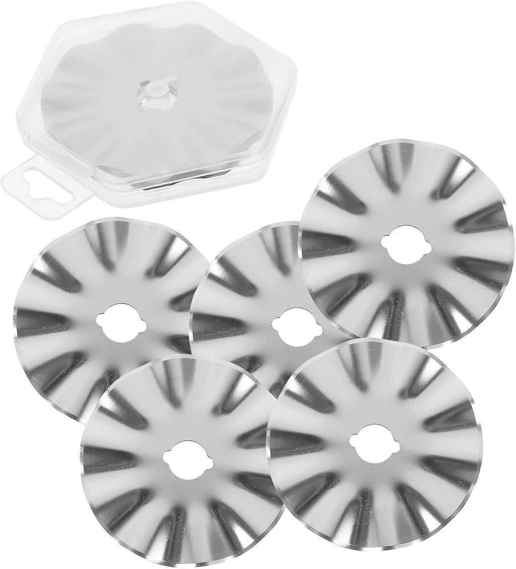 Rotary Cutter Blades Stainless Steel 5Pcs for Quilting Craft Makers